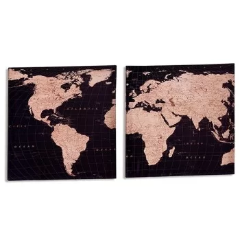 Canvas World Map 1,5 x 40 x 40 cm (16 Units) 2