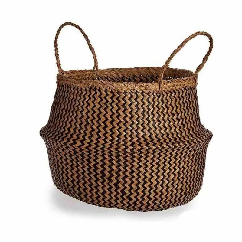 Decorative basket Brown Black Rushes 8 L 36 x...