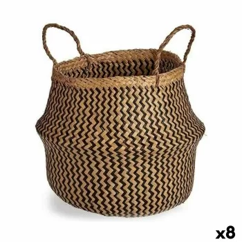 Decorative basket Brown Black Rushes 15 L 40 x 54 x 40 cm...