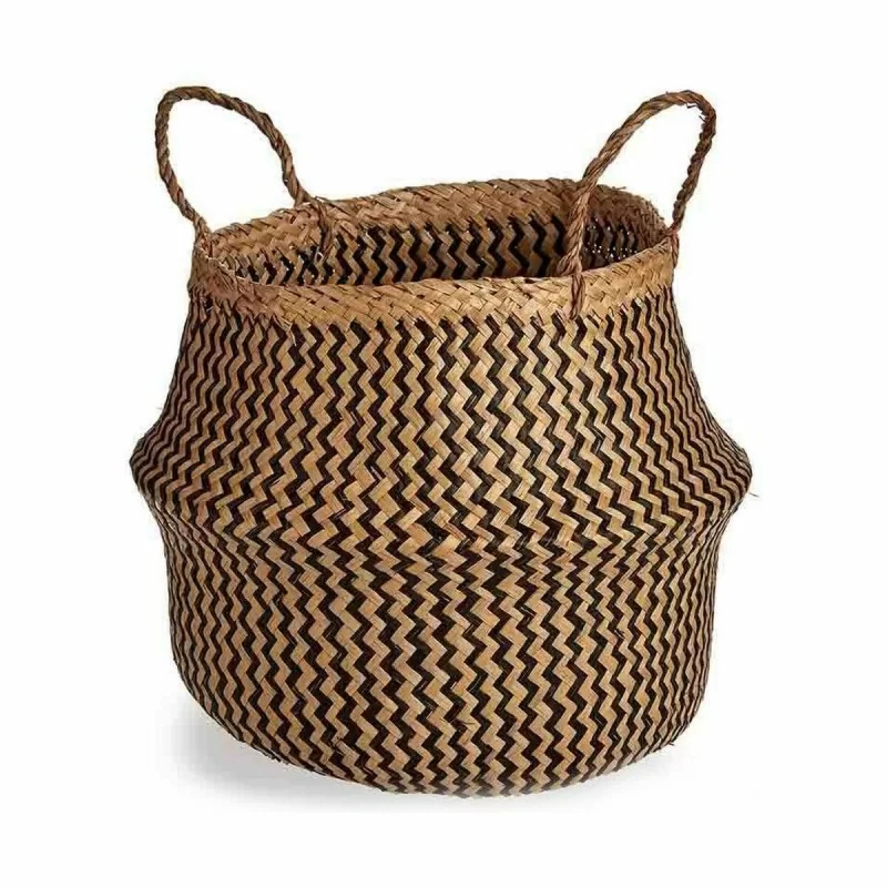 Decorative basket Brown Black Rushes 15 L 40 x...