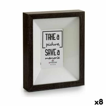 Wall photo frame Wood Crystal Dark brown 5 x 27,1 x 22,5...