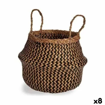 Decorative basket Black Natural Rushes 8 L 31 x 38 x 31...