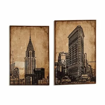 Canvas New York 90 x 3 x 60 cm (4 Units) 2