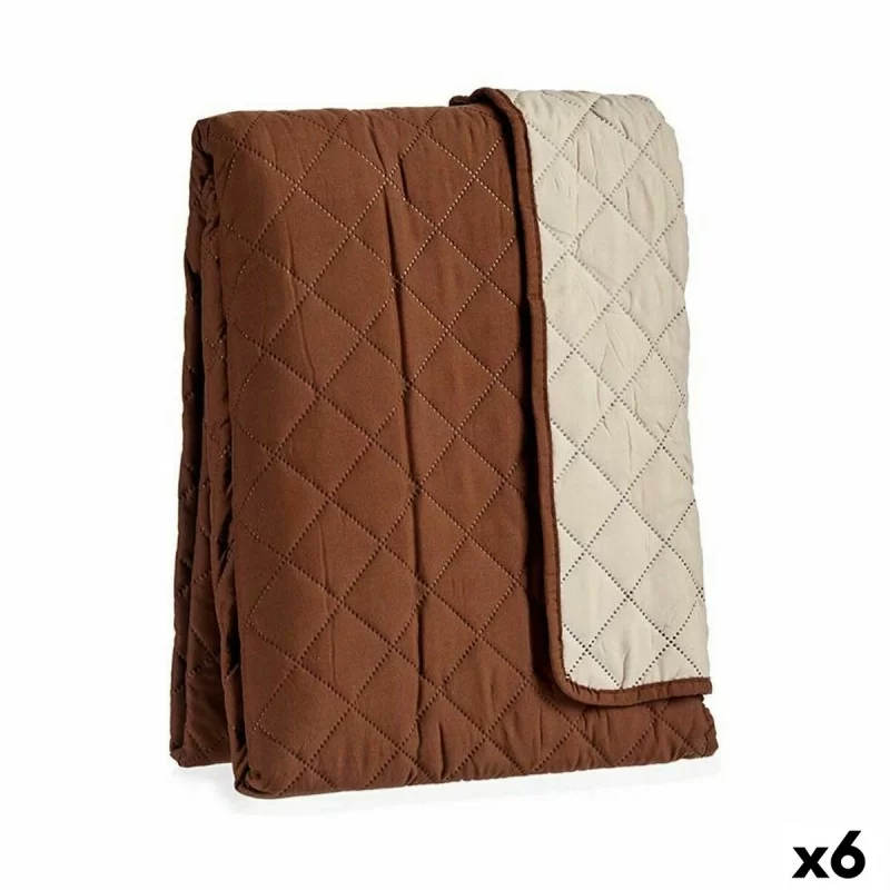 Sofa cover Padded Brown Beige 210 x 210 x 0,5 cm (6 Units)