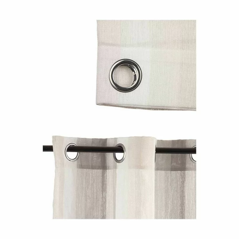 Curtain Stripes Beige Salmon 140 x 0,1 x 260 cm...