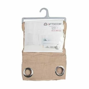 Curtain Beige 140 x 0,1 x 260 cm (6 Units) 2