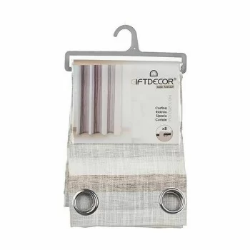 Curtain Stripes Dark grey 140 x 0,1 x 260 cm (6 Units) 2