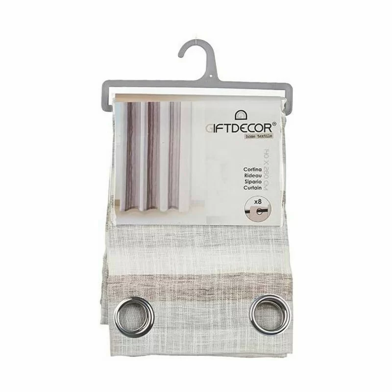 Curtain Stripes Dark grey 140 x 0,1 x 260 cm (6...