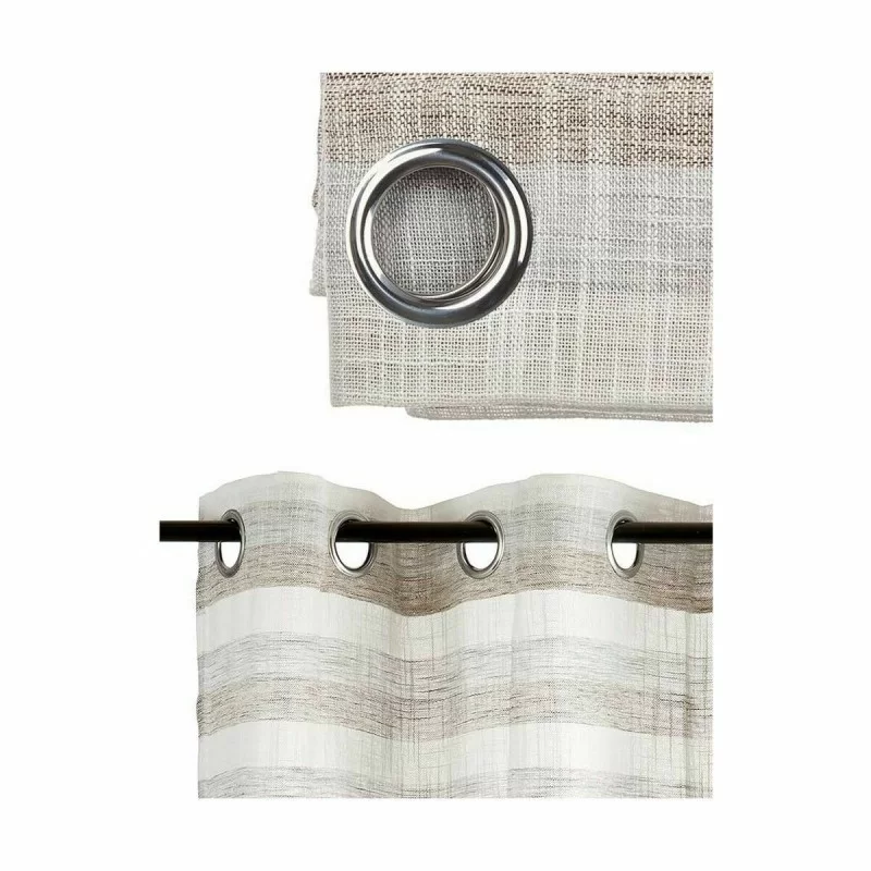 Curtain Stripes Dark grey 140 x 0,1 x 260 cm (6...