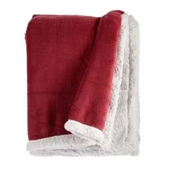 Blanket Dark pink White 130 x 1 x 170 cm (6 Units) 2