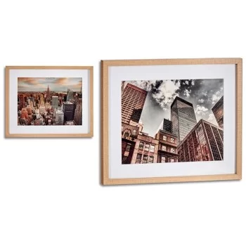 Painting Building Wood Glass 43 x 3 x 53 cm (6 Units) 2