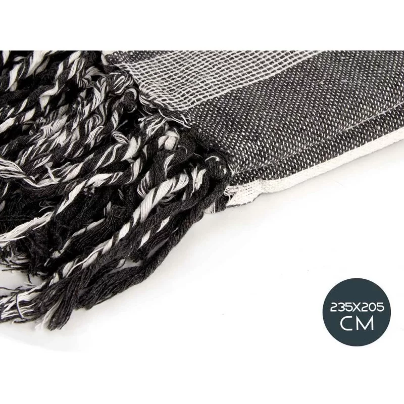 Multipurpose throw Stripes 235 x 205 cm White...