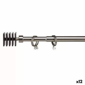 Curtain Bar Extendable Squared Silver Iron 4,5 x 125,5 x...