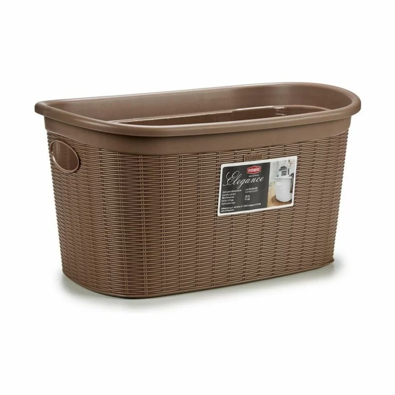 Laundry Basket Stefanplast Elegance Plastic 35...