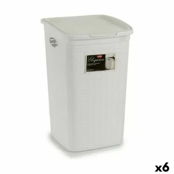 Laundry Basket Stefanplast Elegance White Plastic 50 L...