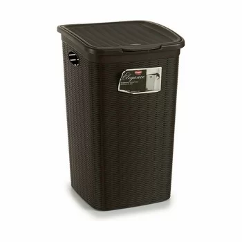 Laundry Basket Stefanplast Elegance Brown Plastic 50 L... 2