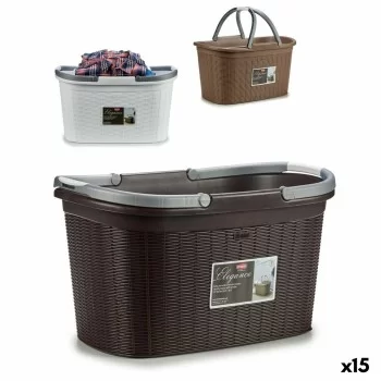 Laundry Basket Stefanplast Elegance Plastic 35 L 57,5 x...