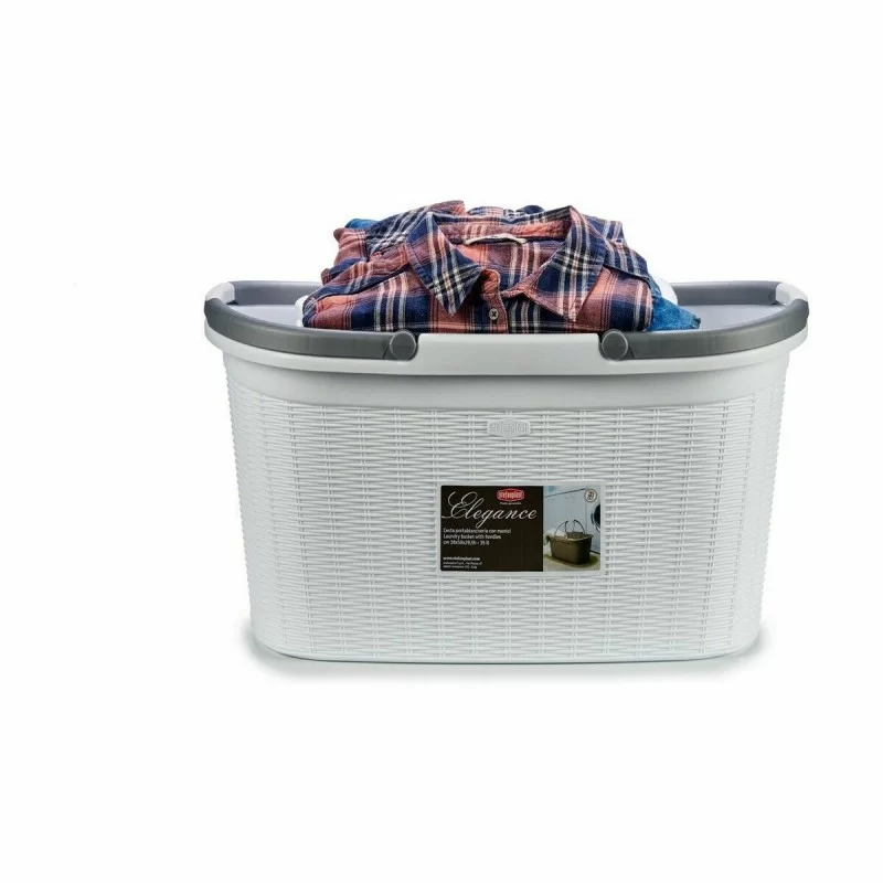 Laundry Basket Stefanplast Elegance Plastic 35...
