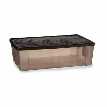 Storage Box with Lid Stefanplast Elegance Brown Plastic... 2