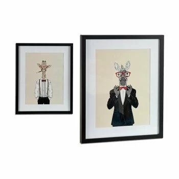 Painting Multicolour Particleboard 43 x 3 x 53 cm (6 Units) 2