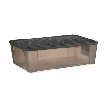 Storage Box with Lid Stefanplast Elegance Grey Plastic 30... 2