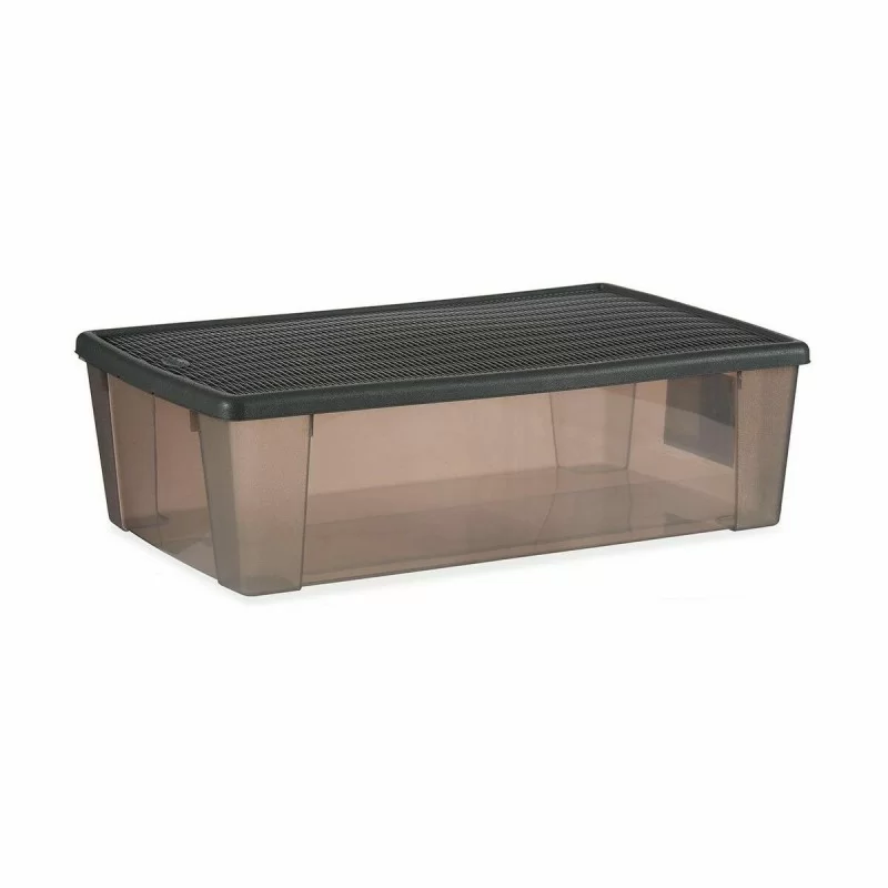 Storage Box with Lid Stefanplast Elegance Grey...