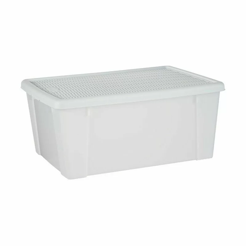 Storage Box with Lid Stefanplast Elegance White...