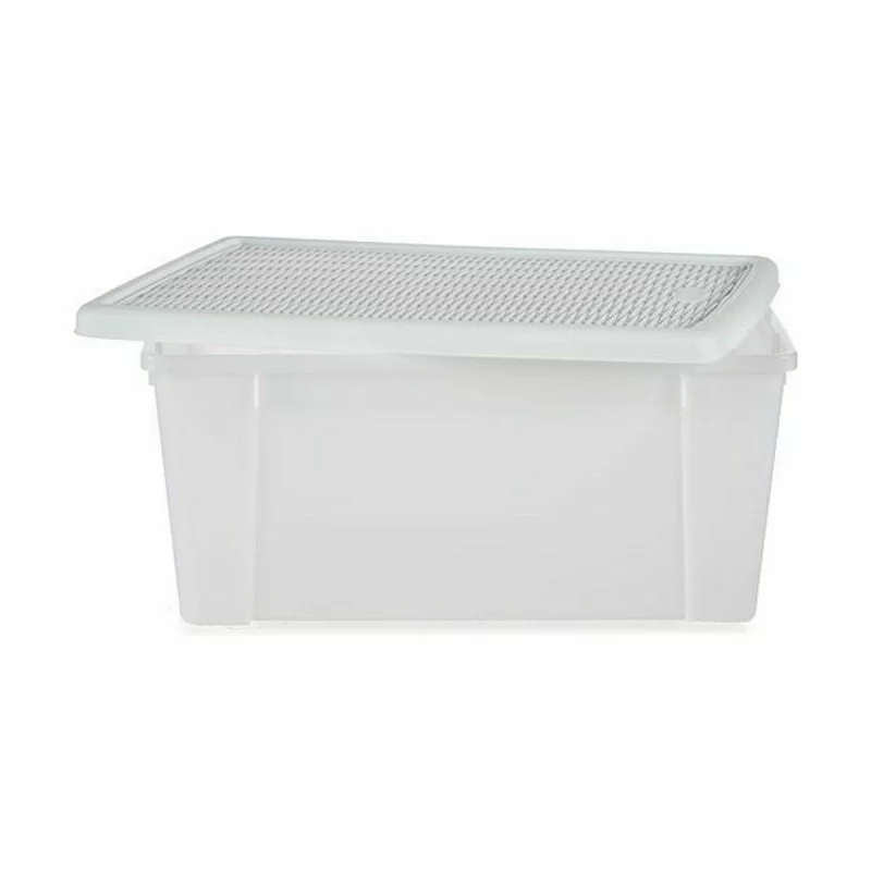Storage Box with Lid Stefanplast Elegance White...