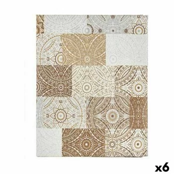 Tablecloth Thin canvas Anti-stain Tile 140 x 180 cm Beige...