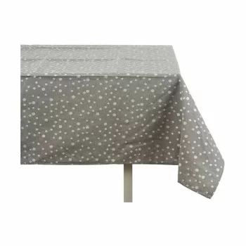 Tablecloth Jacquard Anti-stain Spots 140 x 180 cm Grey (8... 2