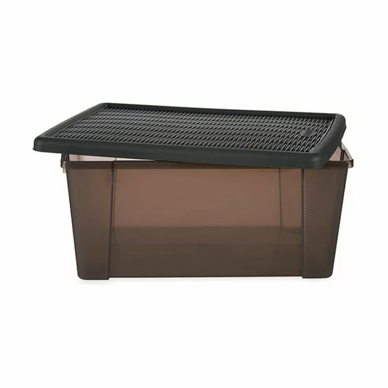 Storage Box with Lid Stefanplast Elegance Grey...