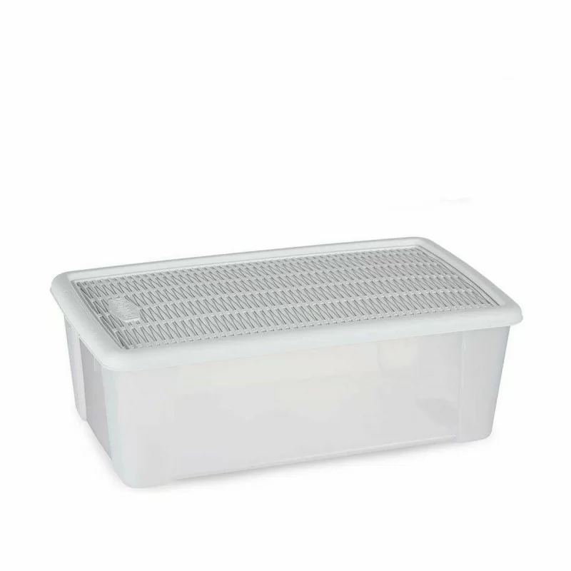 Storage Box with Lid Stefanplast Elegance White...