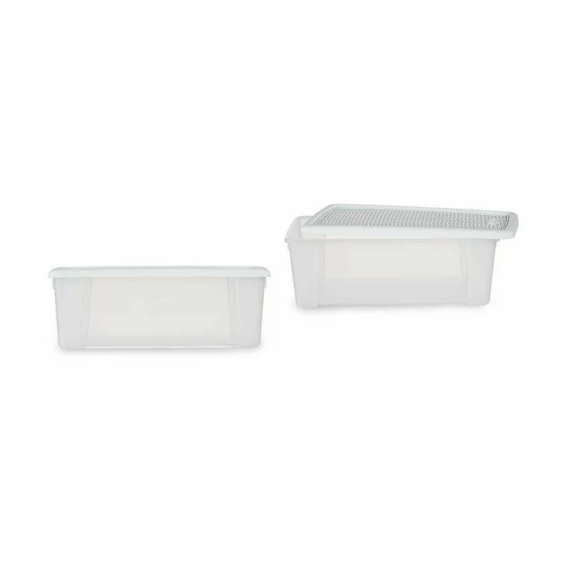 Storage Box with Lid Stefanplast Elegance White...