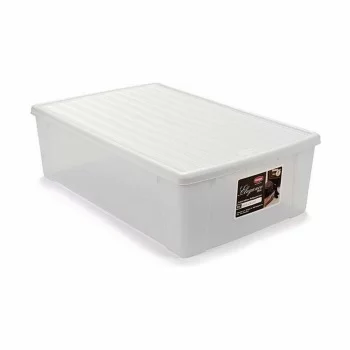 Storage Box with Lid Stefanplast Elegance White Plastic... 2