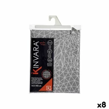 Tablecloth Jacquard Anti-stain Abstract 140 x 180 cm Grey...