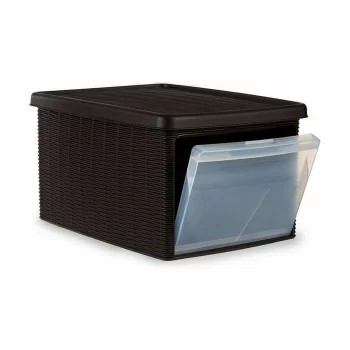 Storage Box with Lid Stefanplast Elegance Side Brown... 2