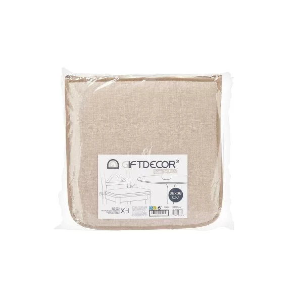 Chair cushion 38 x 2,5 x 38 cm (4 Units)