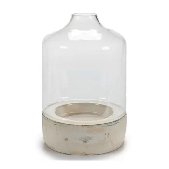 Candleholder Transparent Stone Crystal 15,2 x 22,5 x 15,2... 2