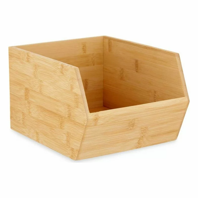 Stackable Organising Box Brown Bamboo 20,1 x...