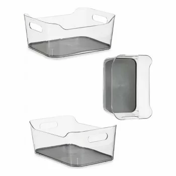 Drawer Organizer Recycled plastic Grey 17 x 10,5 x 24,5... 2