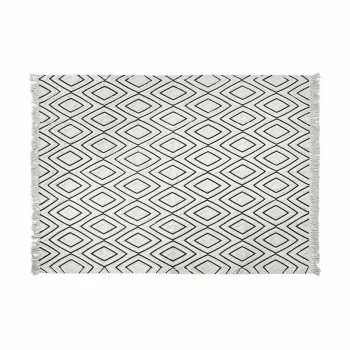 Carpet DKD Home Decor Black White (120 x 180 x 1 cm)