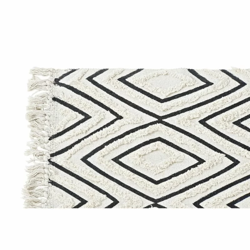 Carpet DKD Home Decor Black White (120 x 180 x...