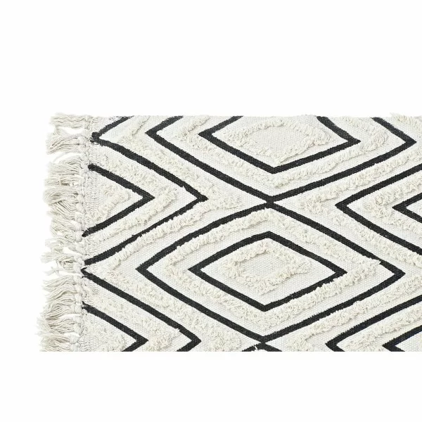 Carpet DKD Home Decor Black White (120 x 180 x 1 cm)