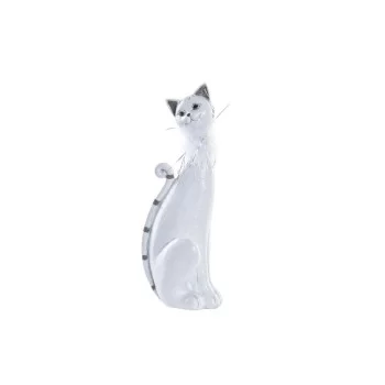 Decorative Figure DKD Home Decor White Cat Romantic 30 x...