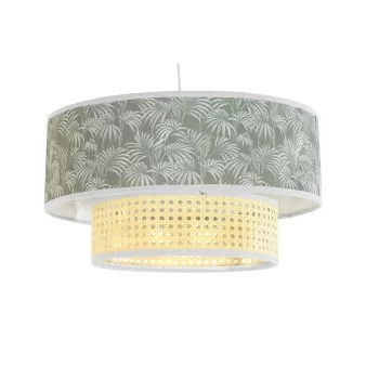 Ceiling Light DKD Home Decor Natural Black Polyester... 2