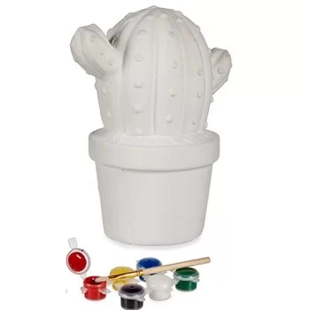 Paint Your Own Money Box Cactus 12 x 21 x 17 cm (12 Units) 2