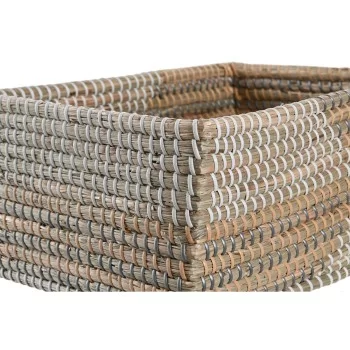 Basket set DKD Home Decor Tropical Seagrass 38 x 28 x 16 cm 2