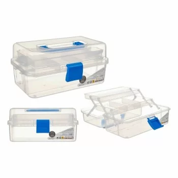 Multi-use Box Blue Transparent Plastic 27 x 13,5 x 16 cm... 2