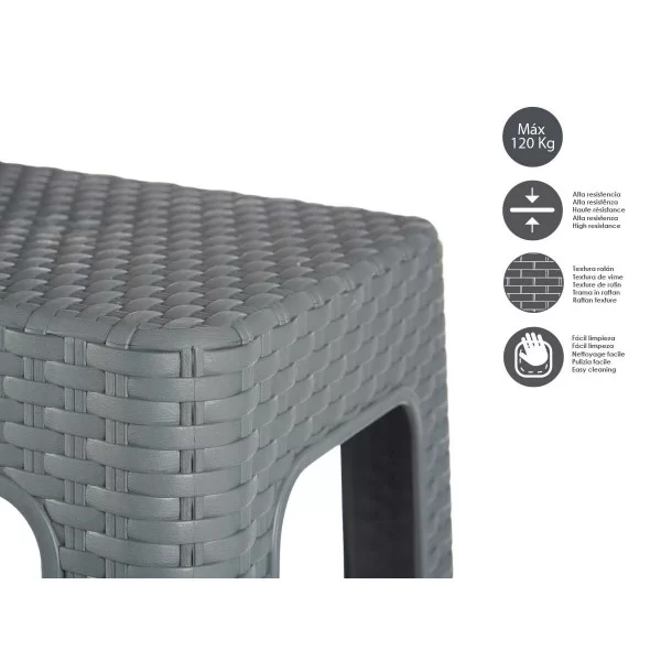 Stool Plastic 36,5 x 45 x 36,5 cm (12 Units)