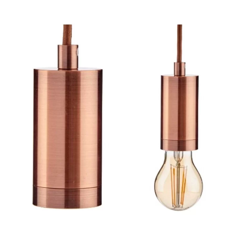 Ceiling Light Bronze Metal 60 W 9,5 x 9,5 x 9,7...